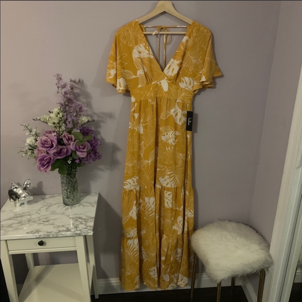 LAST CHANCE 🌹 Lulu’s Savana Golden Hour maxi dress - Picture 4 of 6